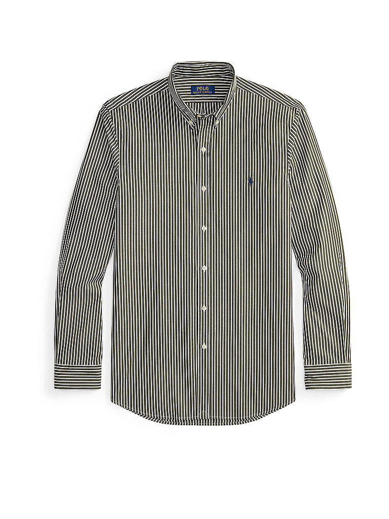 POLO RALPH LAUREN Hemd Custom Fit  dunkelgrün | XL