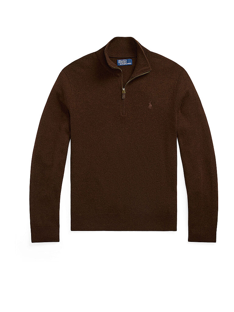 Polo Ralph Lauren Quarter Zip Sweater Brown