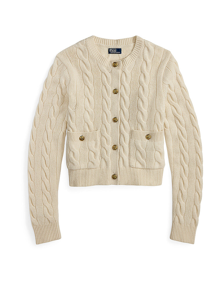 POLO RALPH LAUREN Strickjacke creme