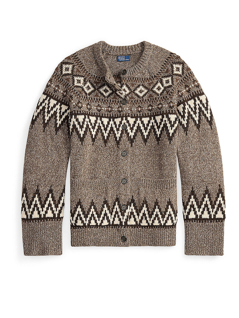 POLO RALPH LAUREN Strickjacke hellbraun