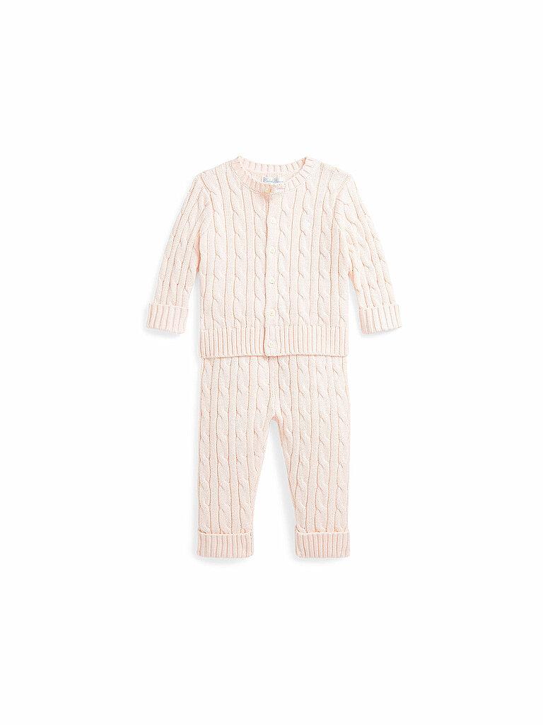 POLO RALPH LAUREN Baby Set 2-tlg Cardigan und Hose rosa