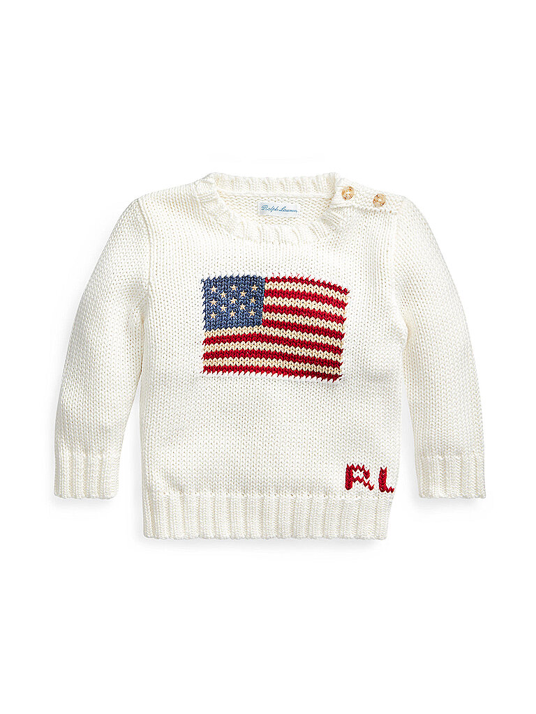 POLO RALPH LAUREN Baby Pullover weiss