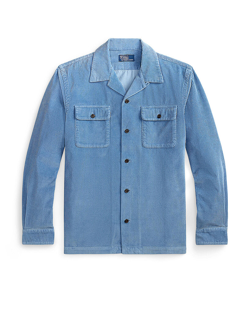 POLO RALPH LAUREN Cord Overshirt hellblau