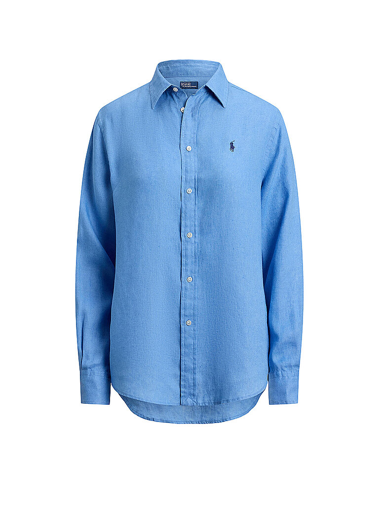 POLO Leinenbluse blau XS damen