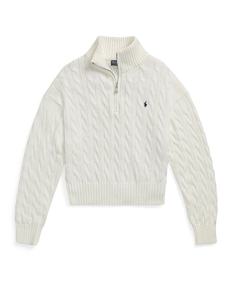 POLO Troyer Pullover weiss XL damen