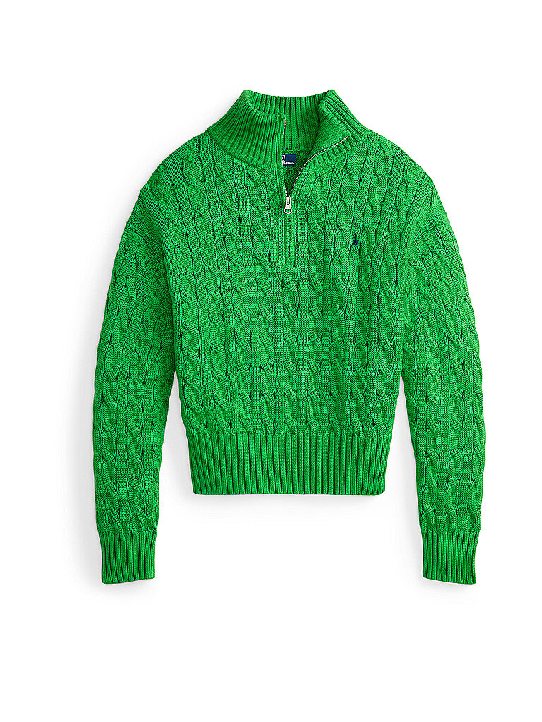 POLO Troyer Pullover grün XS damen