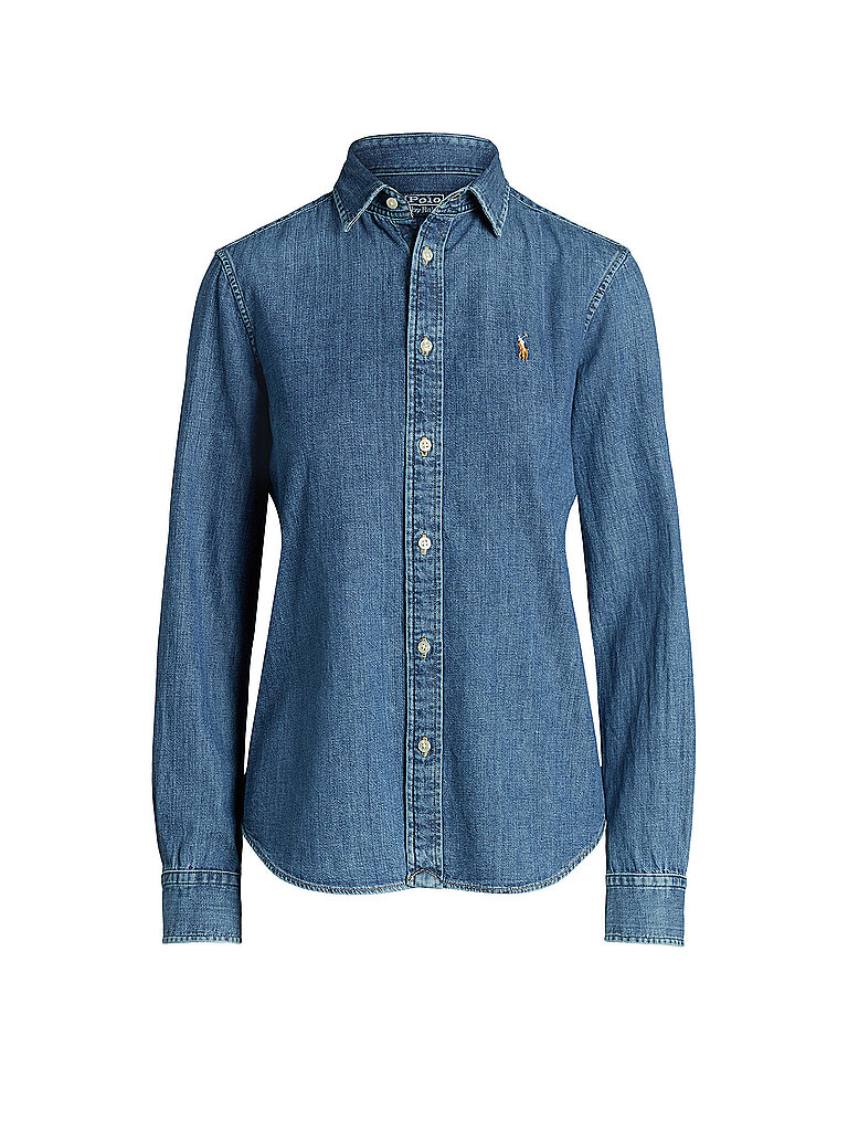 POLO Jeansbluse dunkelblau 42 damen