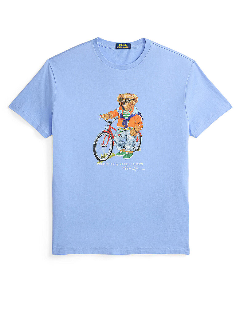 POLO T-Shirt hellblau S herren