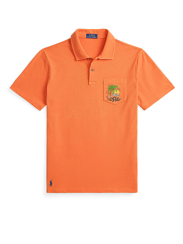 POLO Poloshirt orange L herren