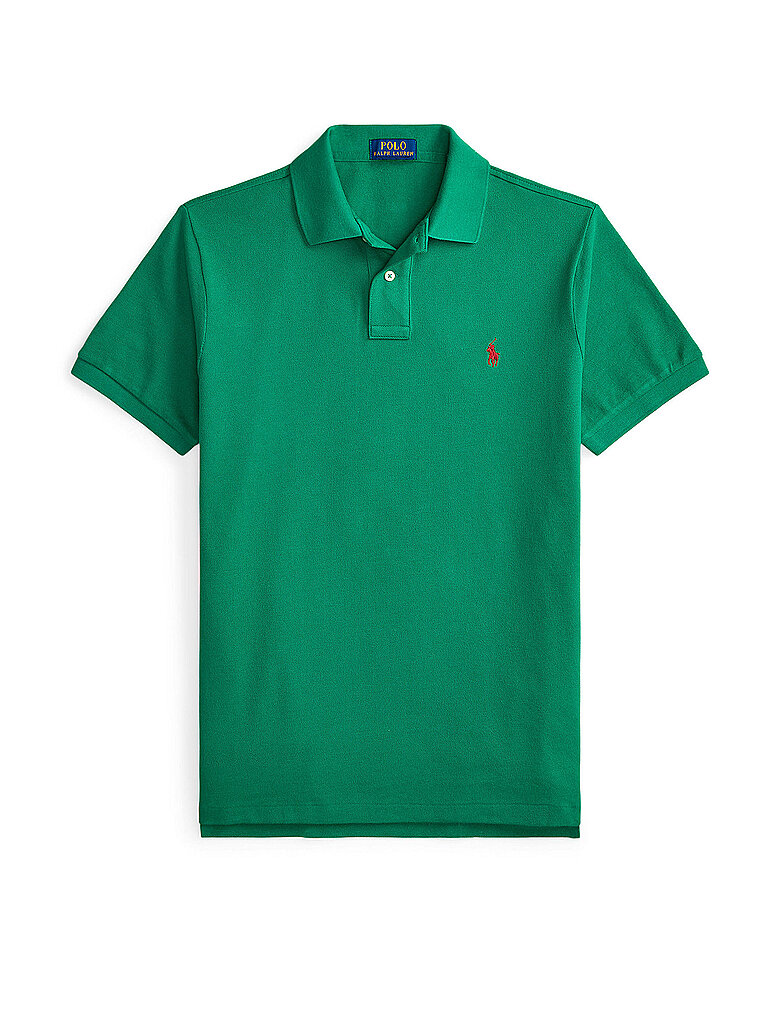 POLO Poloshirt Custom Slim Fit grün M herren