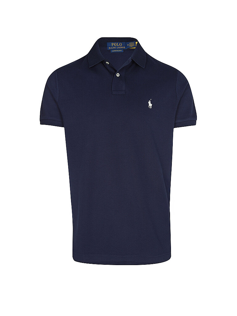 POLO Poloshirt Custom Slim Fit dunkelblau M herren