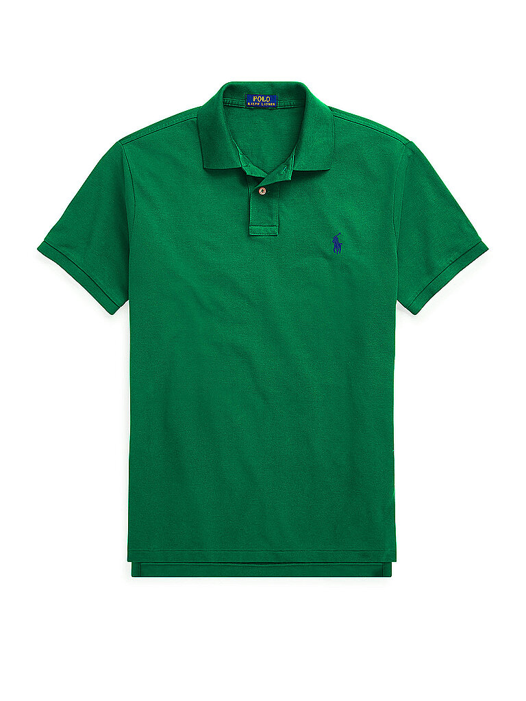 POLO Poloshirt Slim Fit dunkelgrün M herren