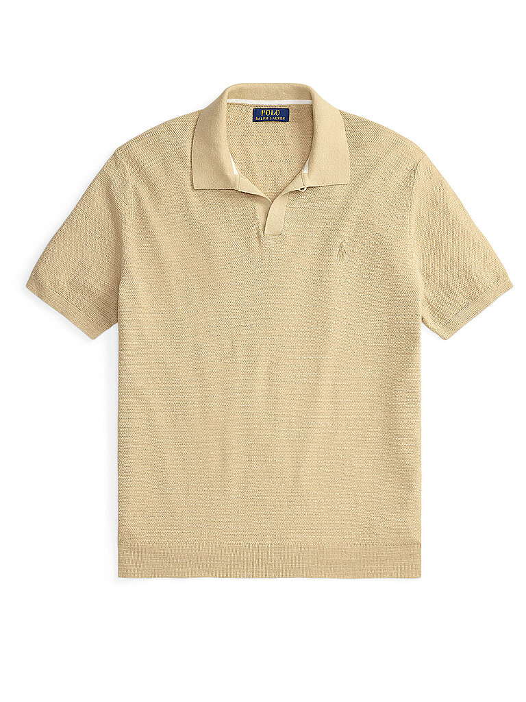 POLO Poloshirt hellbraun M herren