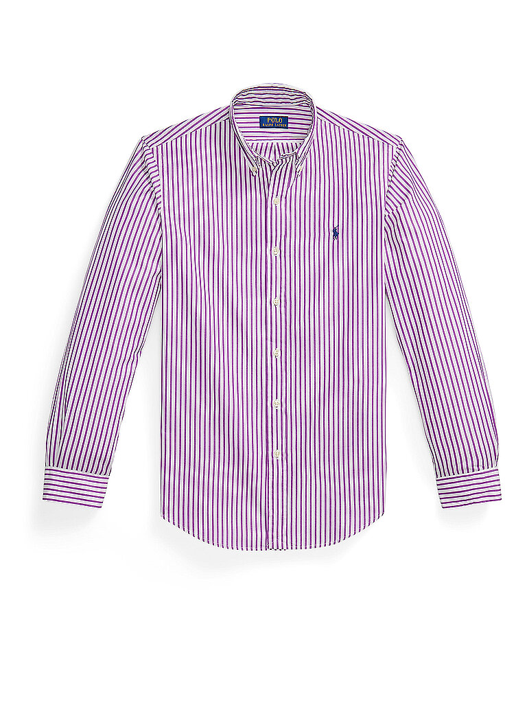 POLO Hemd Custom Fit lila L herren