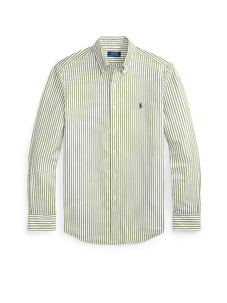 Polo Ralph Lauren Herren Olive Hemd Popelin | Mittel