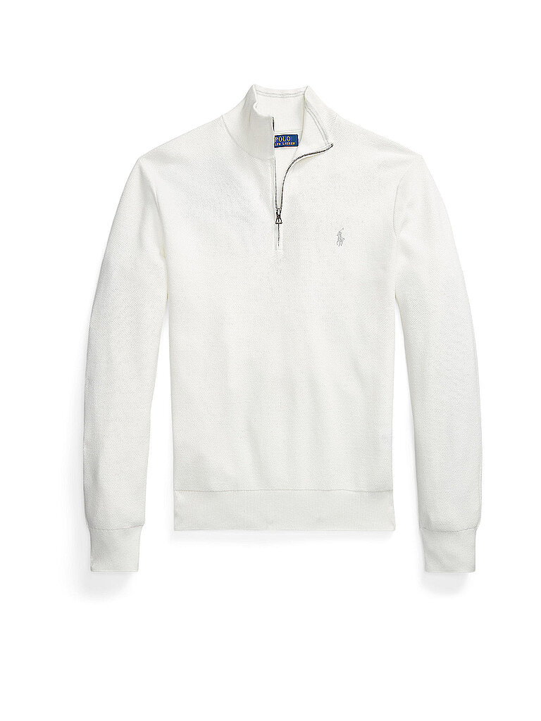 POLO RALPH LAUREN Troyer Pullover  weiss | XXL