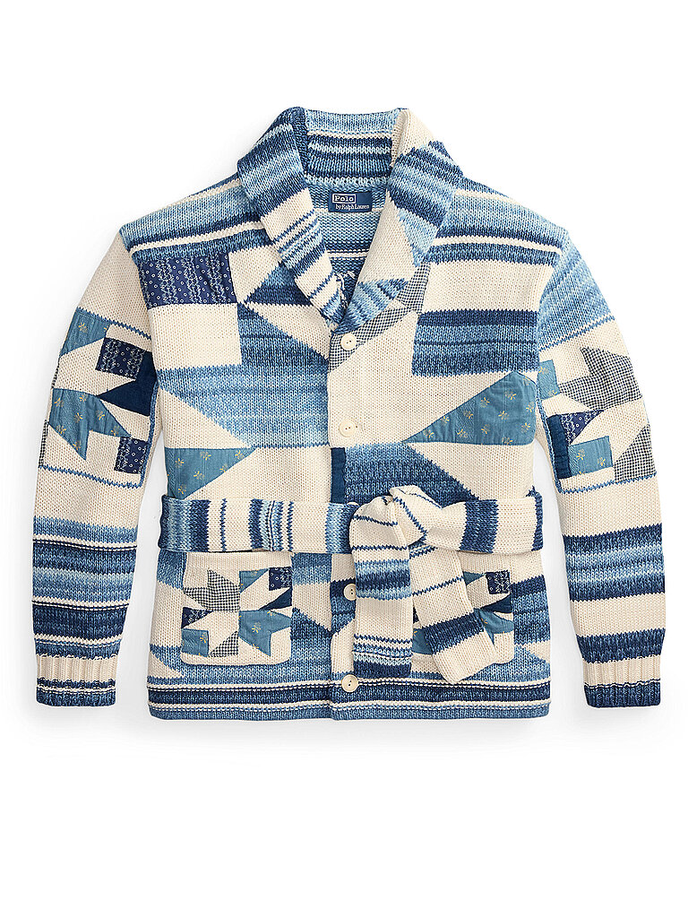 POLO Strickjacke blau XL herren