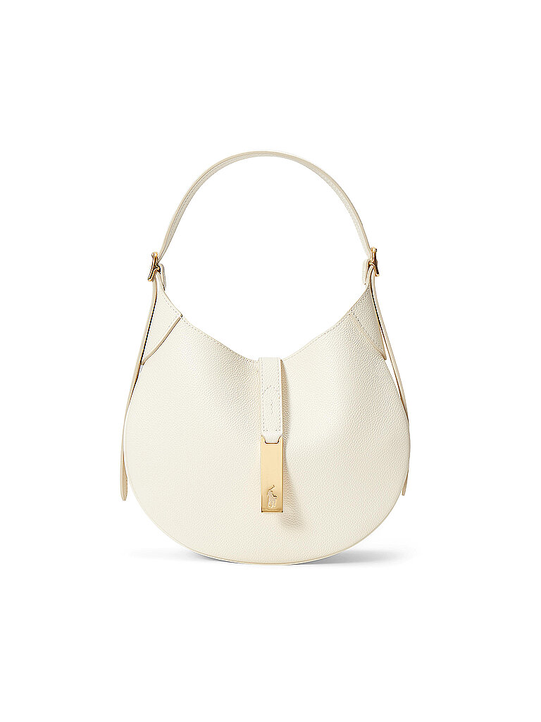 POLO Ledertasche - Schultertasche Small creme damen