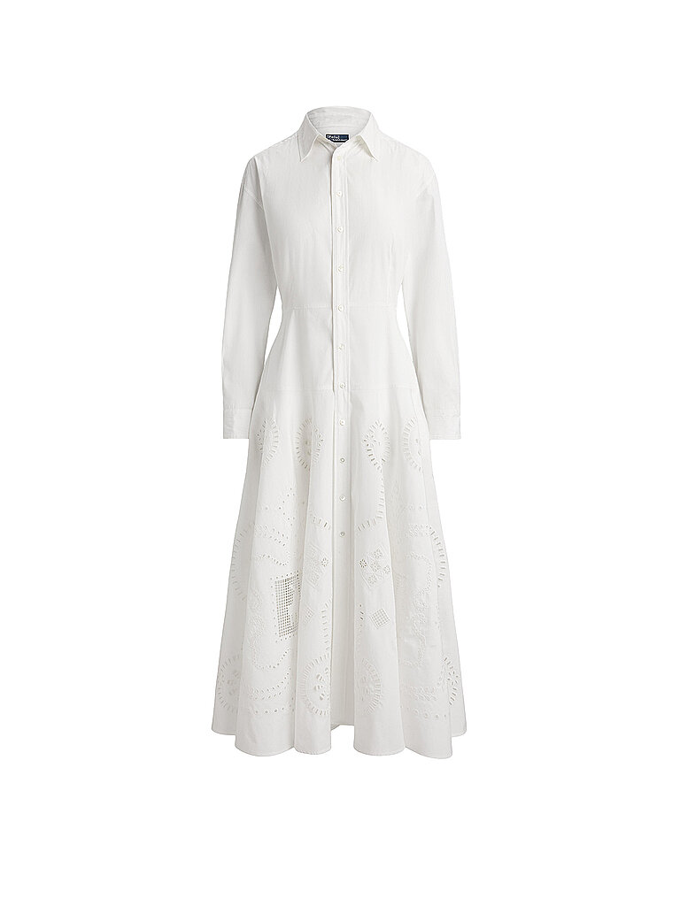 POLO RALPH LAUREN Midikleid  weiss | 32