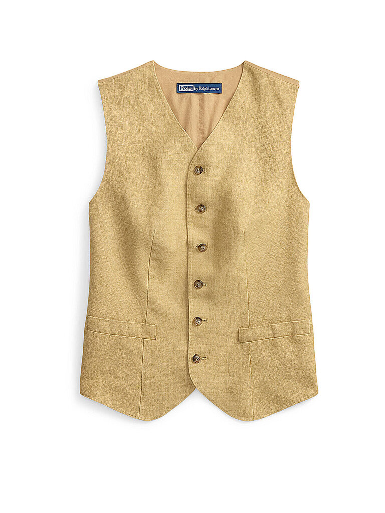POLO Leinengilet camel 36 damen