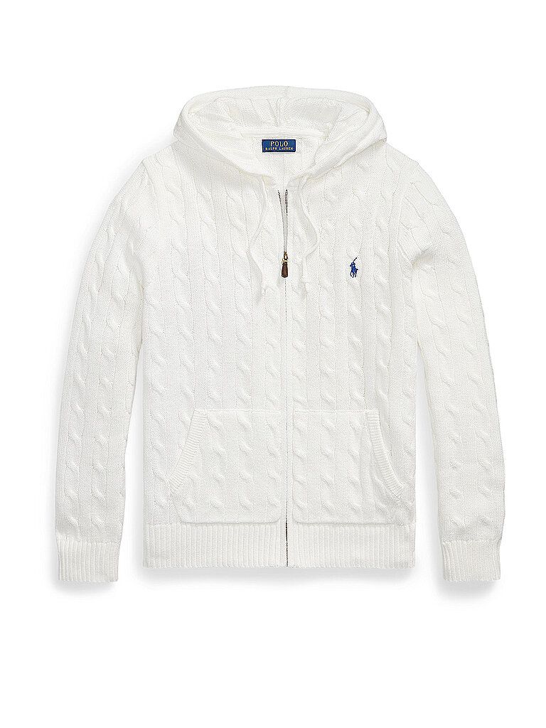 POLO RALPH LAUREN Strickjacke  weiss | M