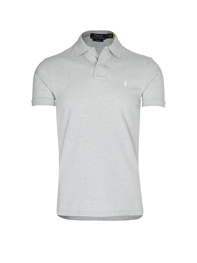 POLO Poloshirt Slim Fit grau S herren