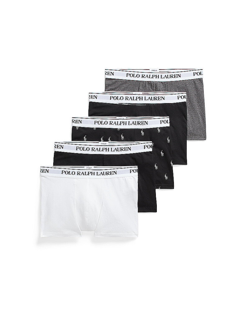 POLO RALPH LAUREN Pants 5er white / black /bichr /black weiss