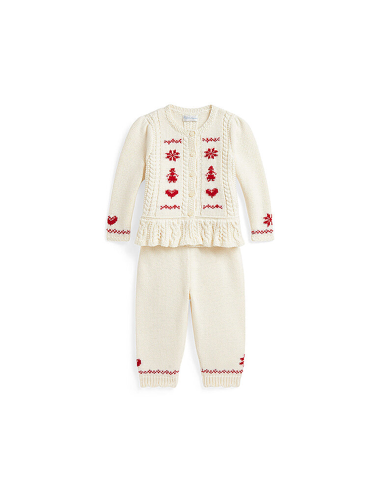 POLO RALPH LAUREN Baby Set 2-teilig Pullover und Hose creme | 62