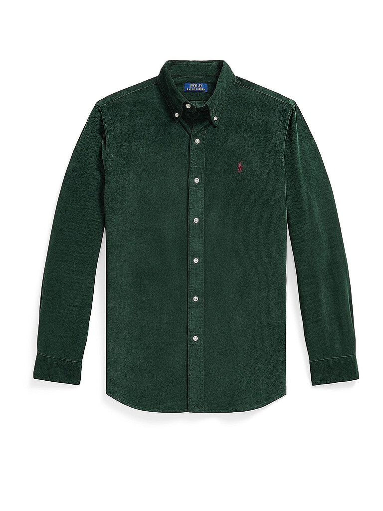 POLO RALPH LAUREN Hemd Custom Fit dunkelgrün | S