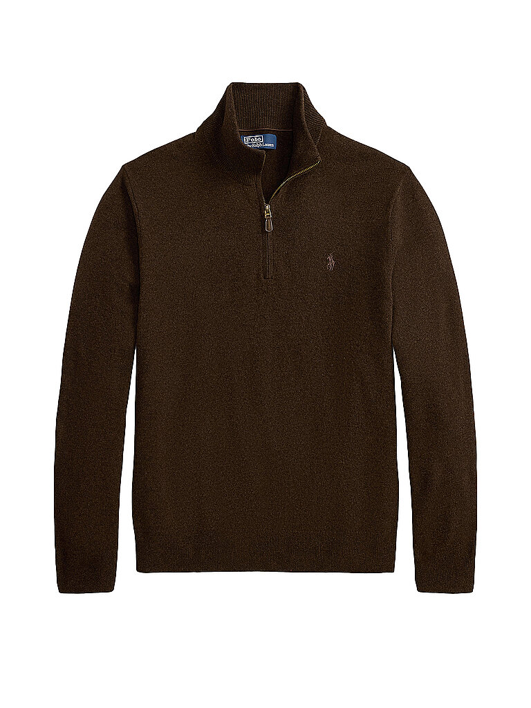 POLO RALPH LAUREN Troyer Pullover Regular Fit braun | L