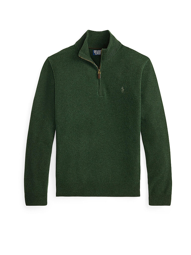 POLO RALPH LAUREN Troyer Pullover Regular Fit dunkelgrün | S