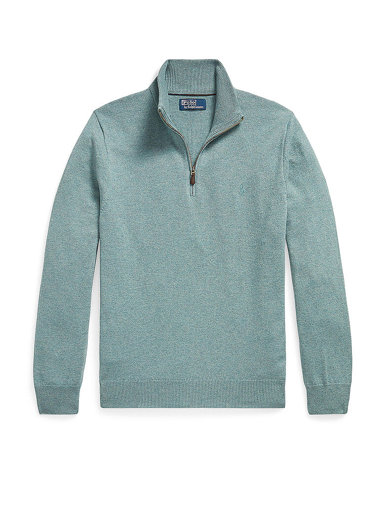 POLO RALPH LAUREN Troyer Pullover Regular Fit türkis | S