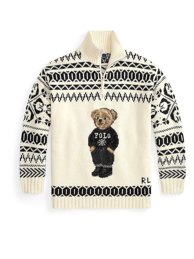 POLO RALPH LAUREN Troyer Pullover  creme | XS