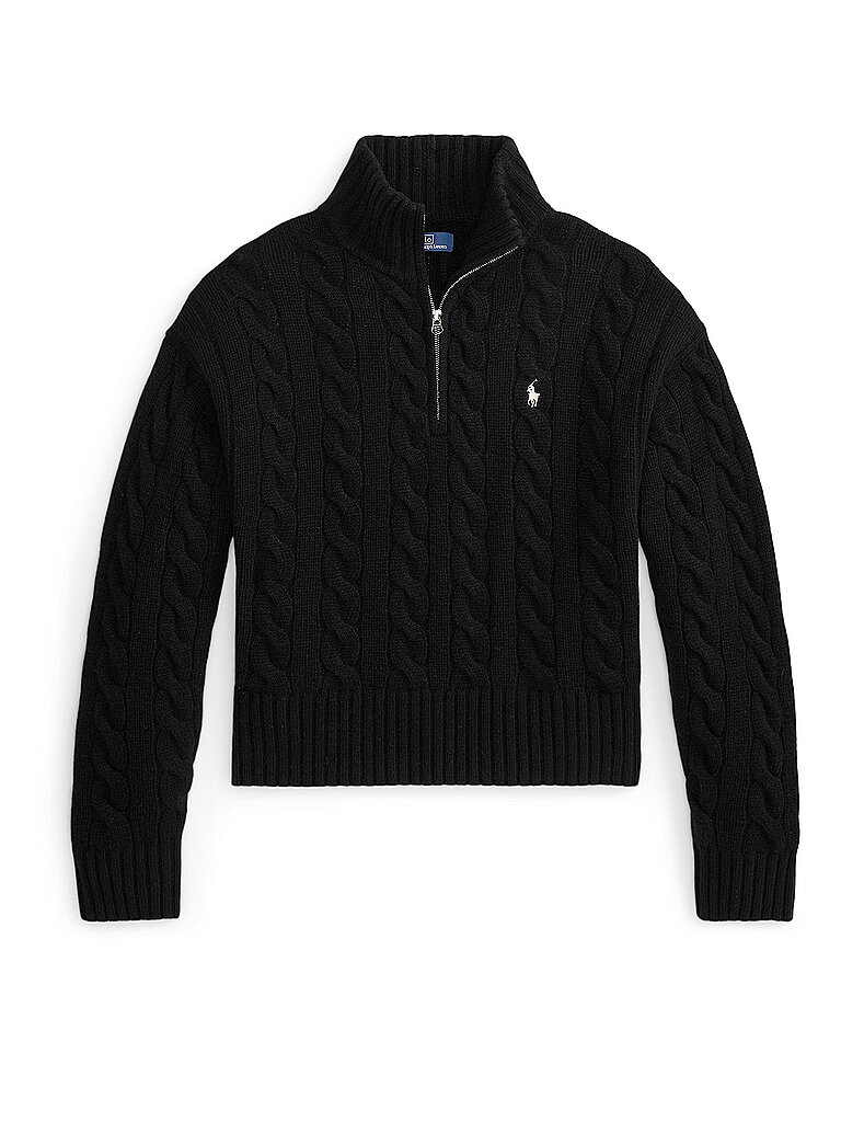POLO RALPH LAUREN Troyer Pullover  schwarz | XS