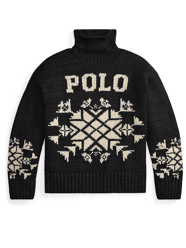 POLO RALPH LAUREN Rollkragenpullover  schwarz | S