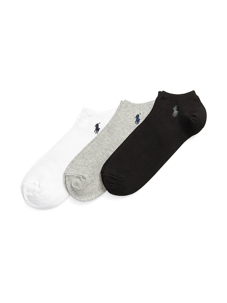 POLO RALPH LAUREN Sneaker Socken 3er Pkg. black grey white grau