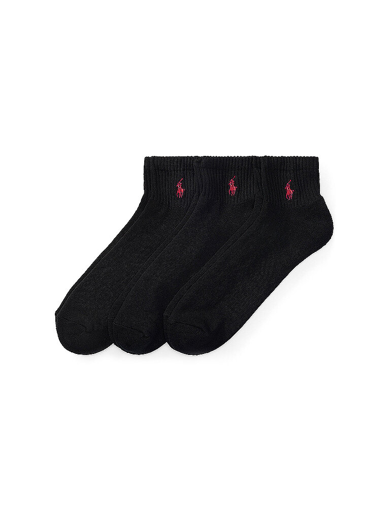 POLO Sneaker Socken 3er Pkg black schwarz herren