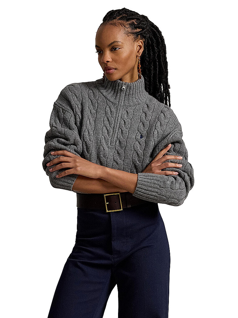 POLO RALPH LAUREN Troyer Pullover grau | L