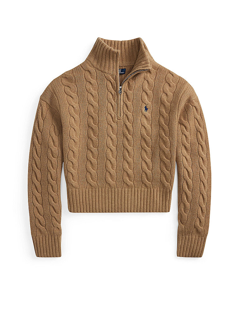 POLO RALPH LAUREN Troyer Pullover camel | L