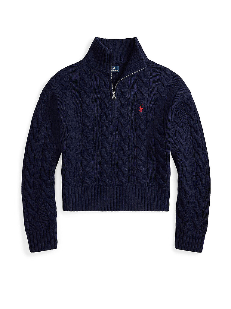 POLO RALPH LAUREN Troyer Pullover dunkelblau | XL