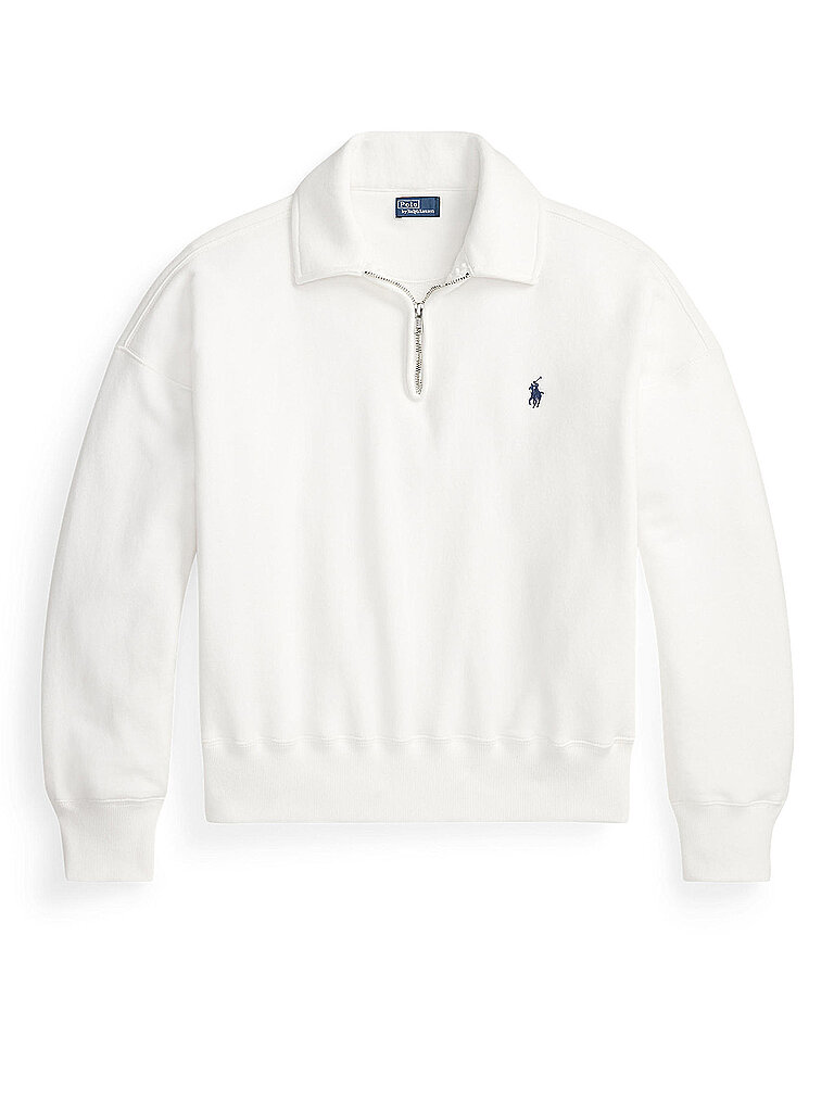 POLO RALPH LAUREN Troyer Pullover  weiss | XL