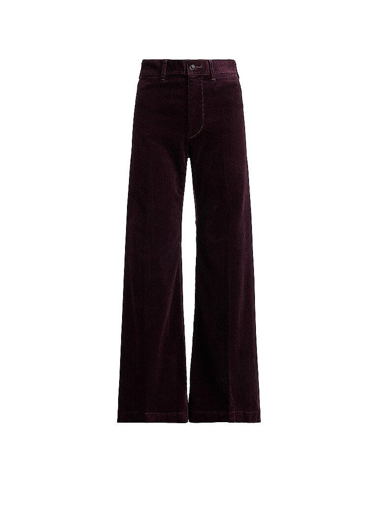 POLO RALPH LAUREN Cordhose Flared Fit dunkelrot | 34