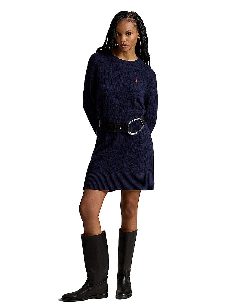 POLO RALPH LAUREN Midikleid  dunkelblau | L