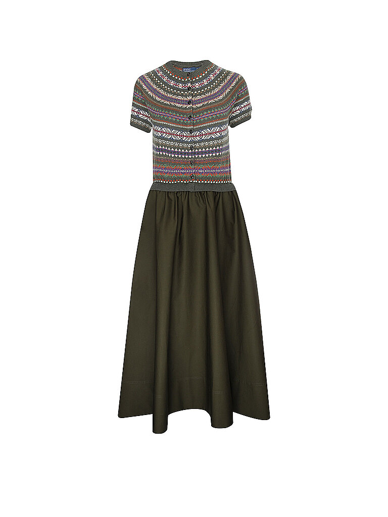 POLO RALPH LAUREN Maxikleid  olive | S