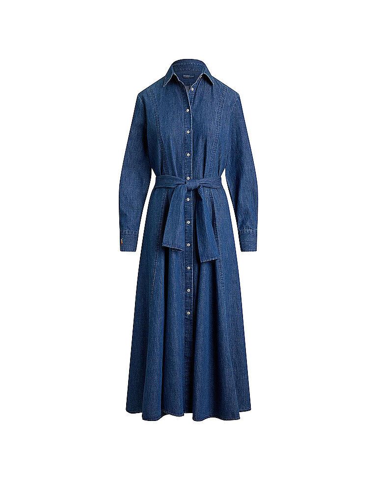 POLO RALPH LAUREN Maxikleid  blau | 34