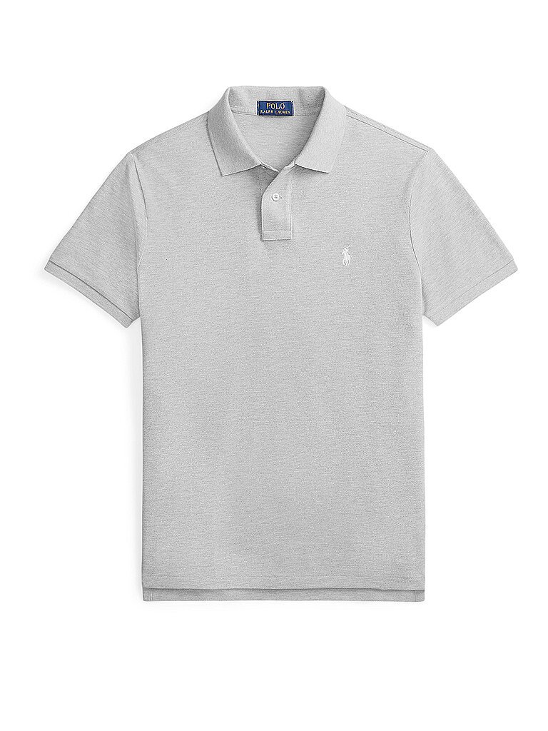 POLO Poloshirt Custom Slim Fit grau M herren