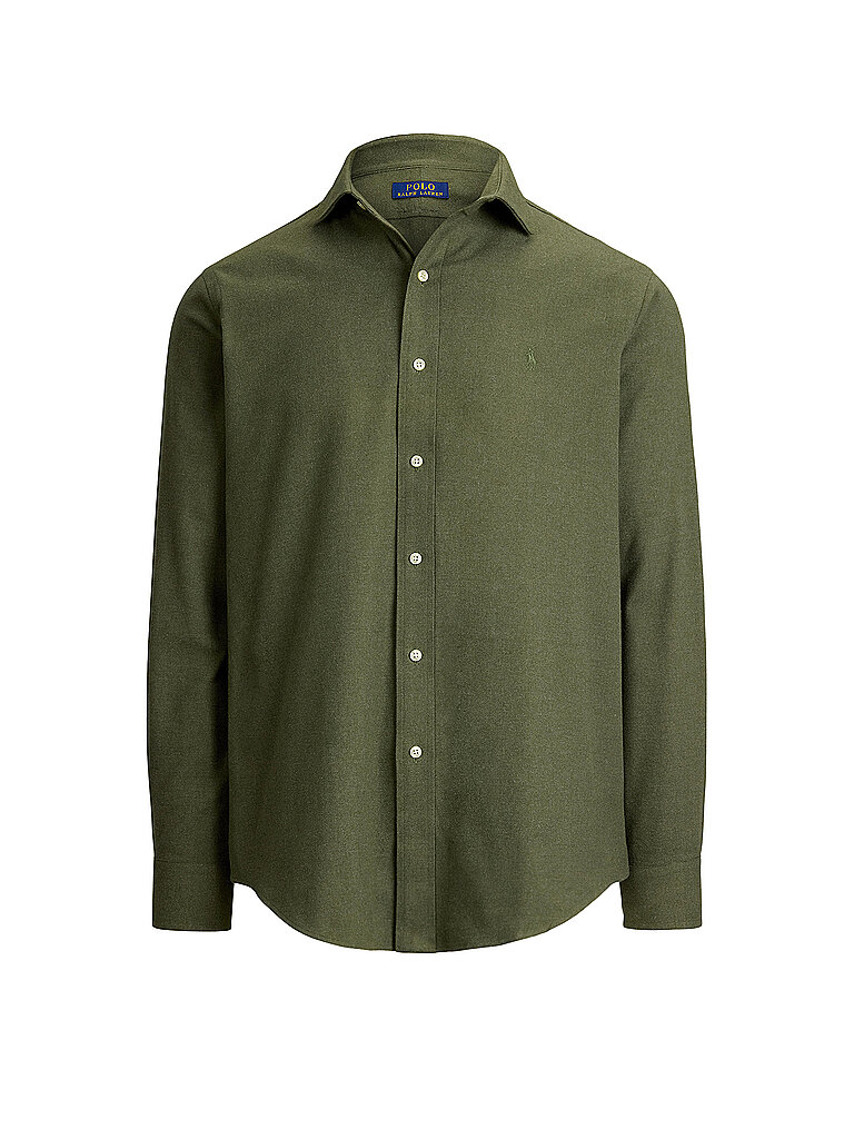 POLO RALPH LAUREN Hemd Custom Fit olive | S