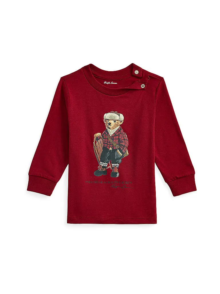 POLO RALPH LAUREN | Baby Langarmshirt   | Dunkelrot