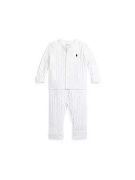 POLO RALPH LAUREN | Baby Set 2-tlg Cardigan und Hose | weiss