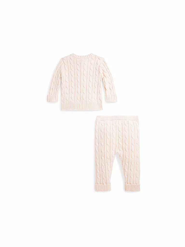 POLO RALPH LAUREN | Baby Set 2-tlg Cardigan und Hose | rosa